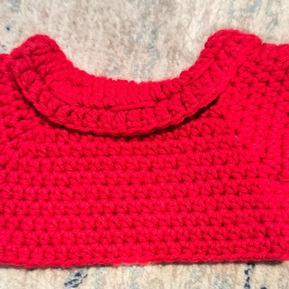 Handmade Crochet Baby Costume Set - Red and Yellow - Winnie the Pooh - Picture 4 of 5